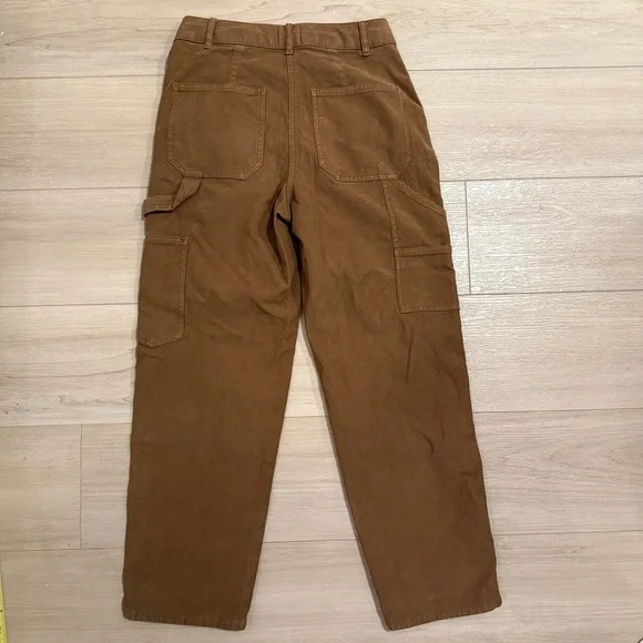 Aritzia Wilfred Free Brennan Pant Tan carpenter utility knee patch 4 Rudy Jude - Picture 8 of 9